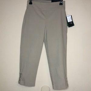 ATTYRE New York Khaki/Tan Caroline Petite Crop Pants